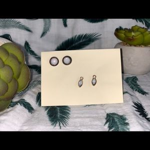 PacSun Opal-like stone earrings.